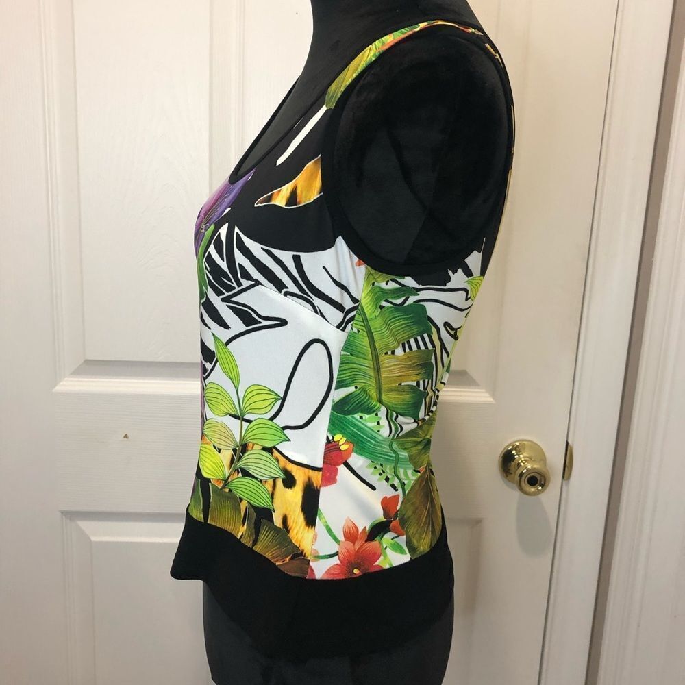 Joseph Ribkoff floral print jacket and shell tank top set, size 6 - Picture 14 of 16
